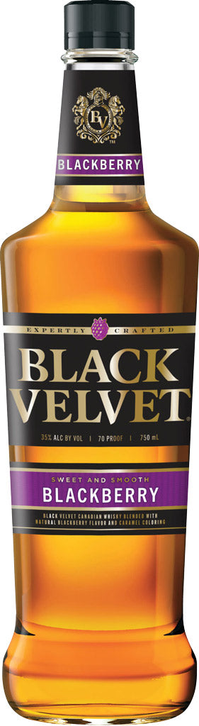Black Velvet Canadian Whiskey Blackberry 750ml-0