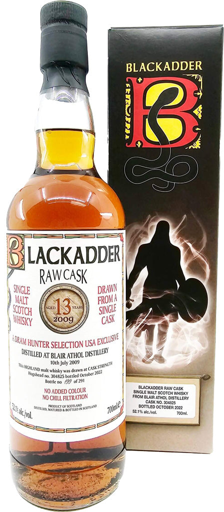 Blackadder Raw Cask Blair Athol 13 Year Old Single Malt Whisky 2009 700ml