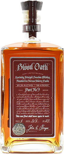 Blood Oath Kentucky Bourbon Whiskey Pact 9 2023 750ml (Limit 1)