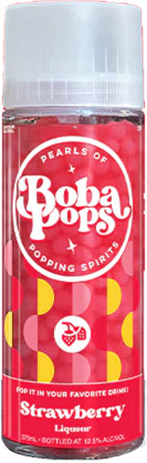 Boba Pops Strawberry Flavored Liqueur 375ml-0