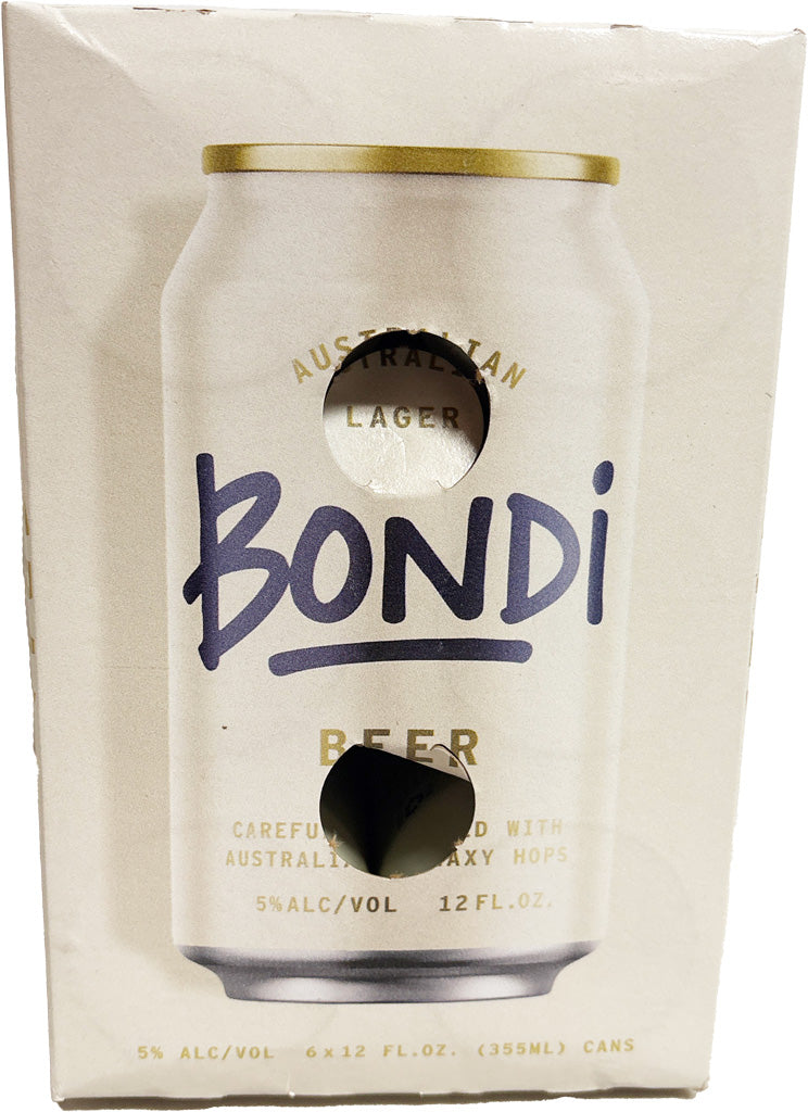 Bondi Australian Lager 6pk Cans-0
