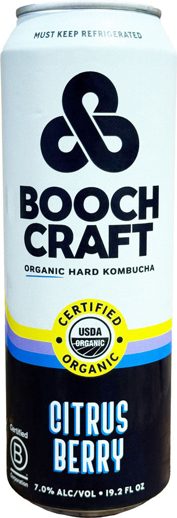 Booch Craft Citrus Berry Organic Hard Kambucha 19.2oz Can-0