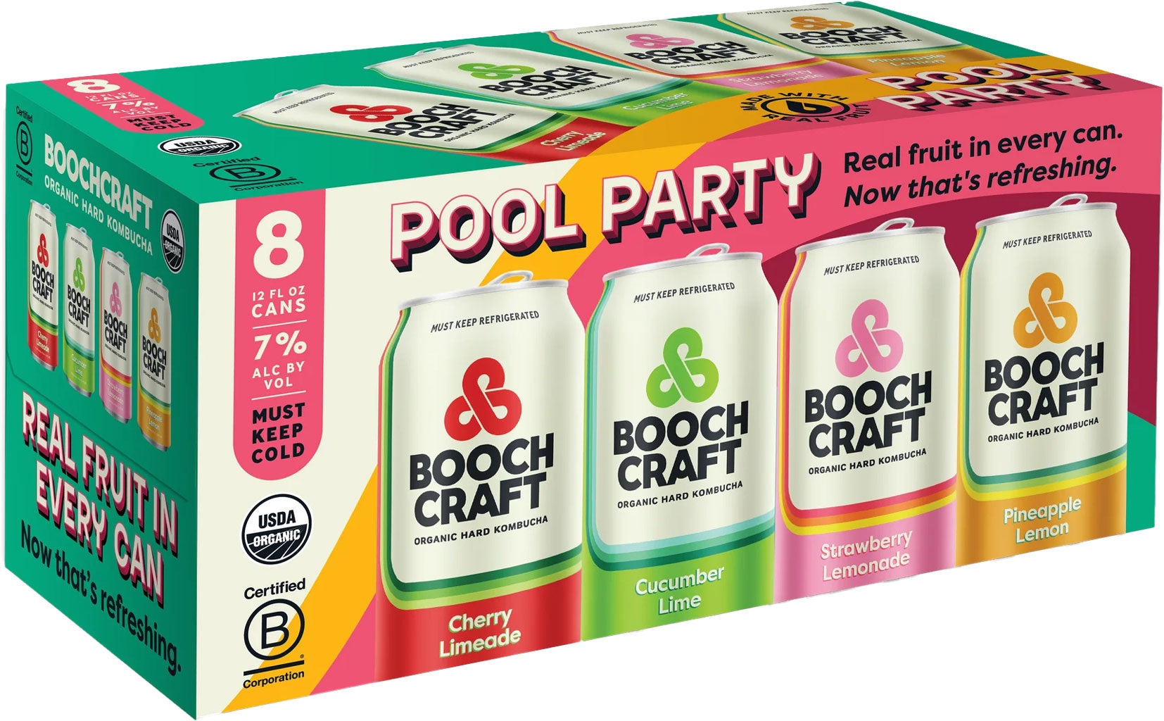 Boochcraft Pool Party Variety 8pk Cans-0