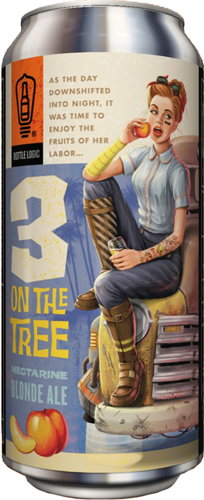 Bottle Logic 3 On The Tree Blonde Nectarine 16oz Can-0