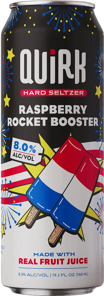 Boulevard Quirk Raspberry Rocket Booster Seltzer 19.2oz Can Featured Image