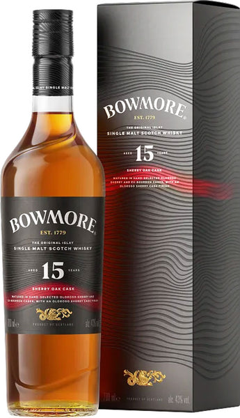 Bowmore 15 Year Sherry Cask Single Malt Whisky 700ml – Mission Liquor
