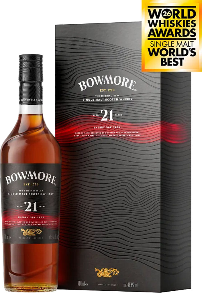 Bowmore 21 Year Sherry Cask Single Malt Whisky 700ml-0