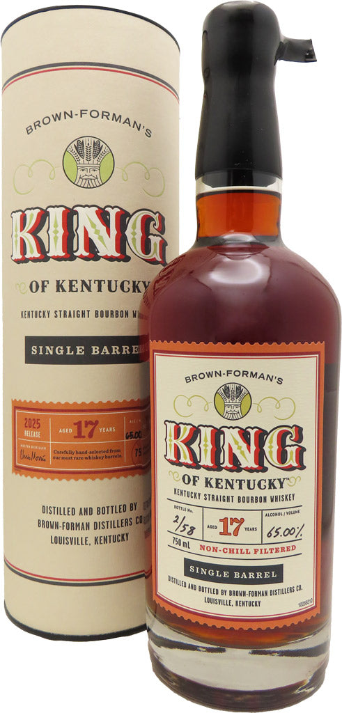 Brown Forman's King of Kentucky 17 Year Old Single Barrel Straight Bourbon Whiskey 750ml-0