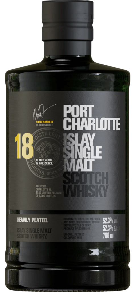 Bruichladdich Port Charlottte Islay Single Malt Whiskey 18 Year Old 700ml-0