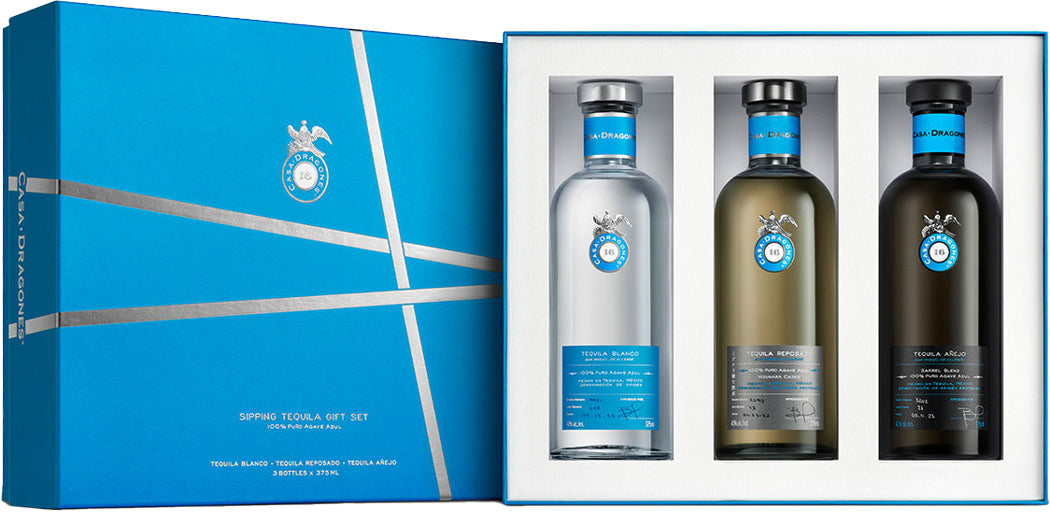 Casa Dragones Sipping Tequila Gift Set 3-375ml-0