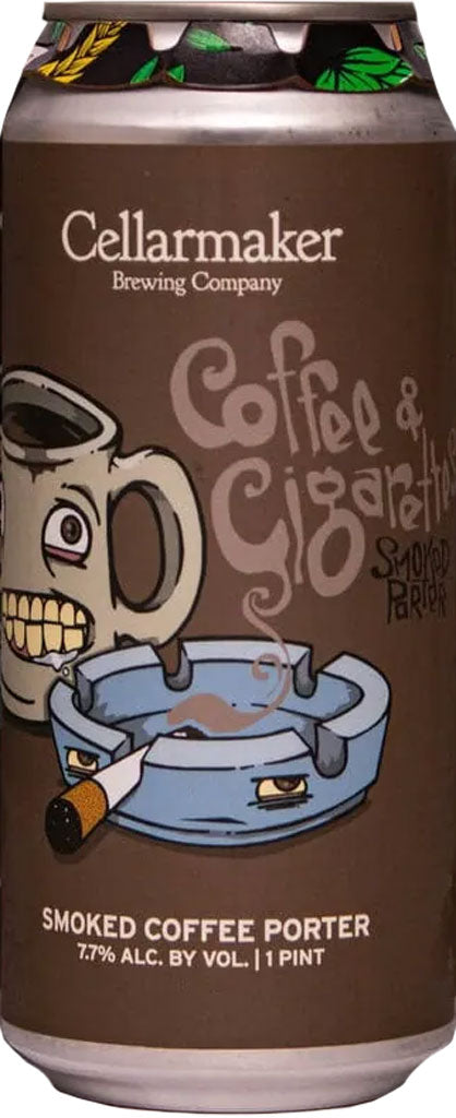 Cellarmaker Coffee & Cigarettes Smoked Coffee Porter 16oz Can-0