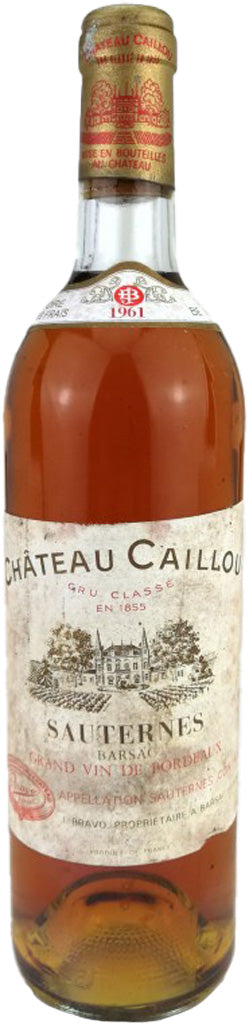 Chateau Caillou Barsac Sauternes 1961 750ml-0