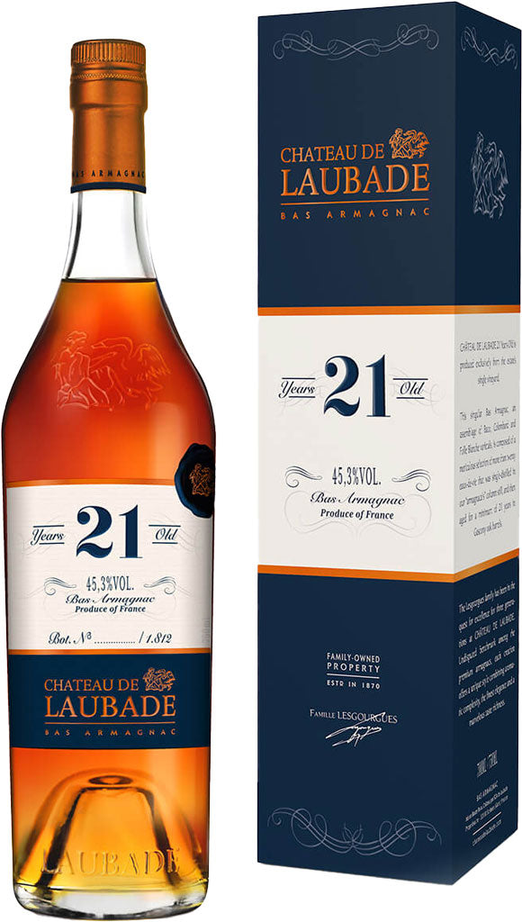 Chateau De Laubade Bas Armagnac 21 Years Old 750ml-0