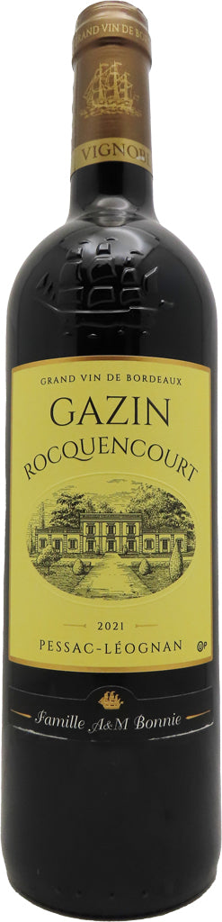 Chateau Gazin Rocquencourt Pessac-Leognan Kosher 2021 750ml-0