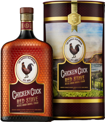 Chicken Cock Red Stave Petite Sirah Barrel Finish Kentucky Straight Bourbon 750ml-0