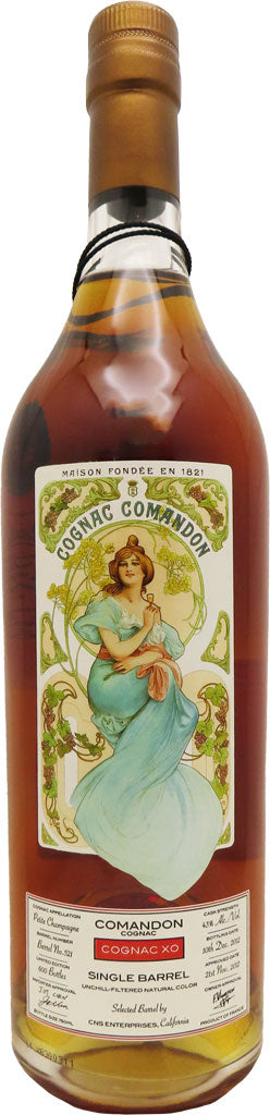 Comandon XO Cognac Petite Champagne Single Barrel 15 Year Old 750ml-0