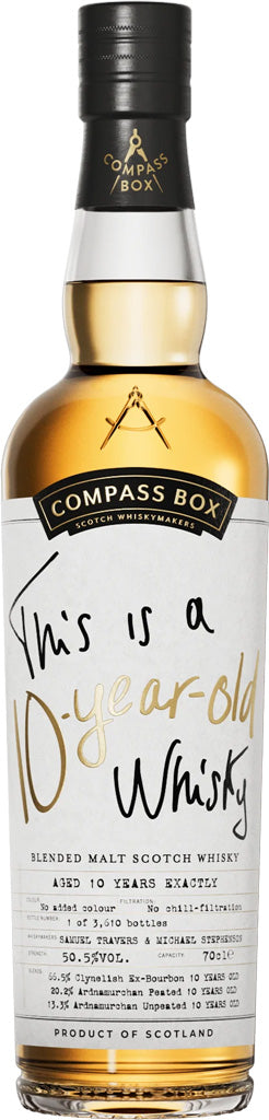 Compass Box This Is A 10 Year Old Blended Malt Scotch Whisky 700ml-0