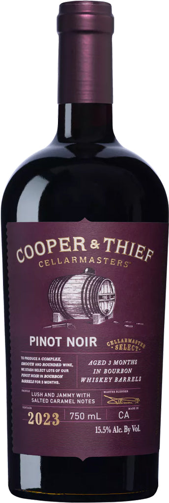 Cooper & Thief Pinot Noir Whiskey Barrel Finish 2023 750ml-0