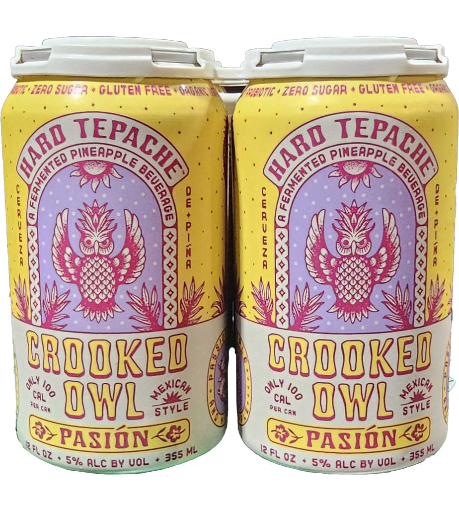 Crooked Owl Pasion Hard Tepache 6pk Cans-0
