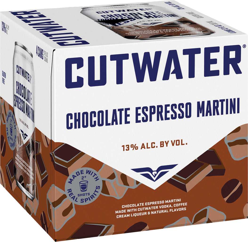 Cutwater Spirits Chocolate Espresso Martini 4pk-0