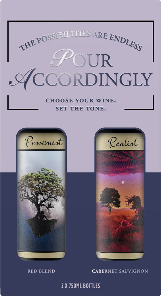 Pessimist Red Blend /Realist Cabernet Sauvignon 750ml 2PK-0