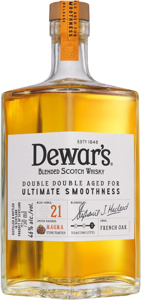 Dewar's Double Double 21 Year Old Magma Stone Toasted Blended Scotch Whisky 750ml-0