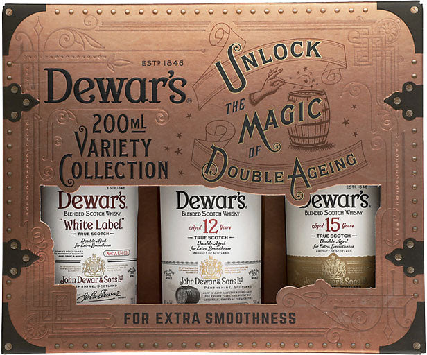 Dewar's Variety Collection (Dewar's White Label, Dewar's 12Yr., Dewar's 15Yr.) 3pk 200ml-0