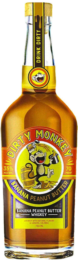 Dirty Monkey Banana Peanut Butter Whiskey 750ml-0