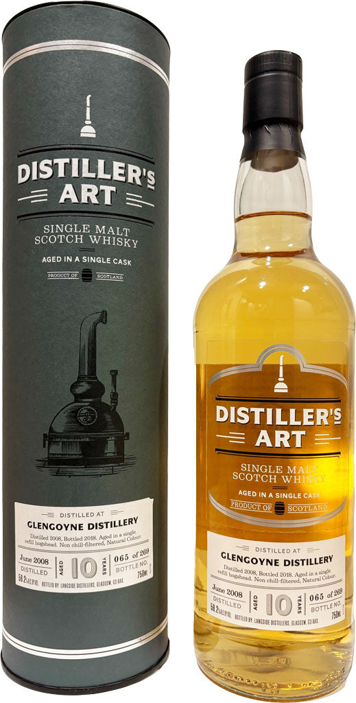 Distiller's Art Glengoyne Single Malt Scotch Whiskey 10yr 2008 750ml-0