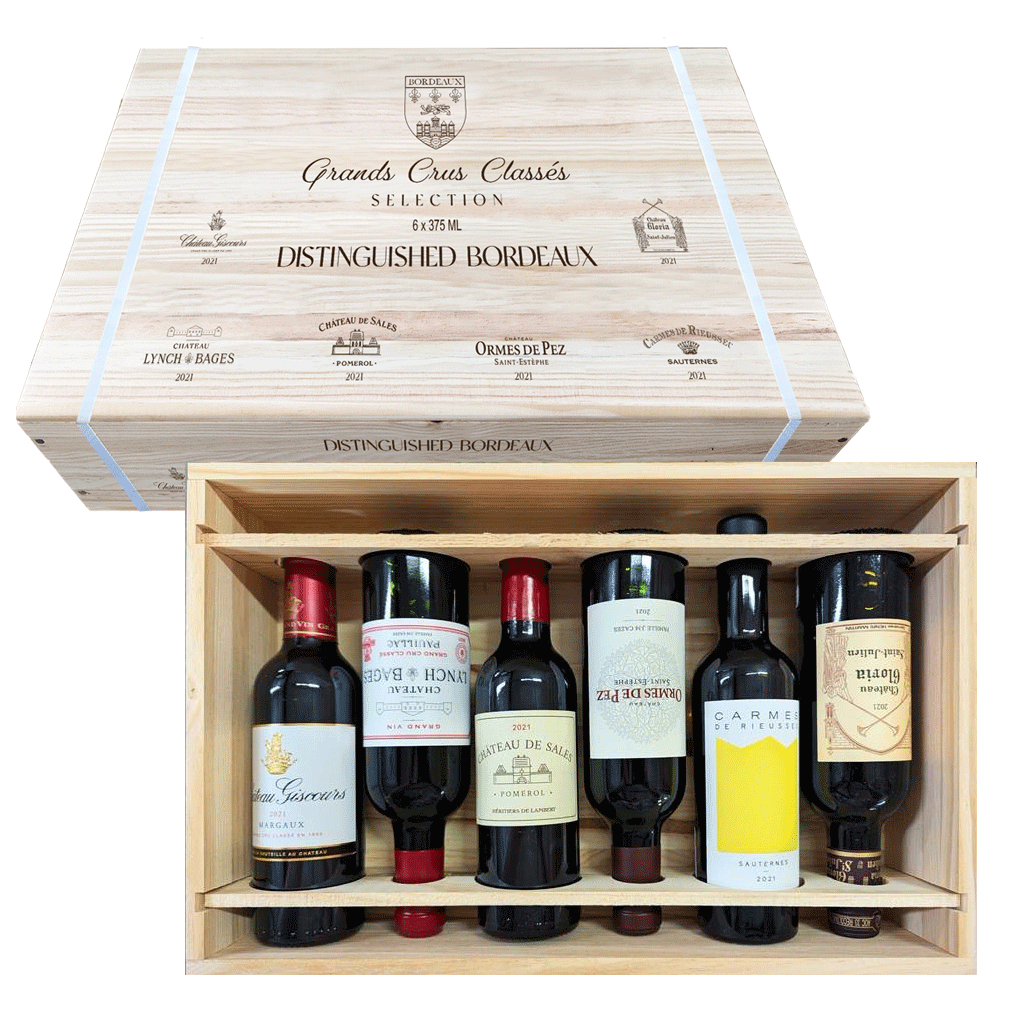 Distinguished Bordeaux 2021 375ml Gift Set-0