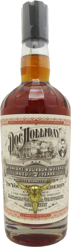 Doc Holliday Straight Bourbon Whiskey 7 Year Old 750ml-0
