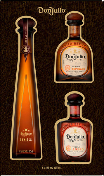 Don Julio 1942, Reposado & Anejo Gift Pack 3x375ml – Mission Liquor