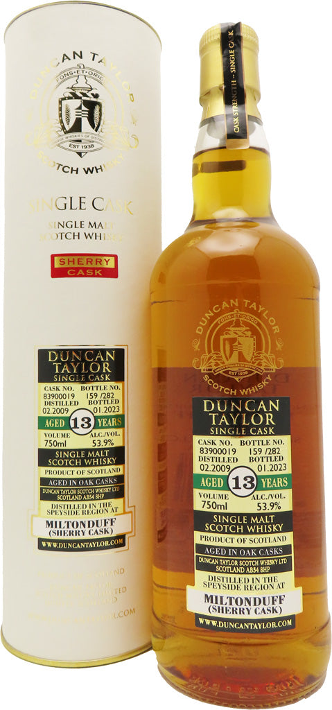 Duncan Taylor Miltonduff 13 Year Old 2009 #83900019 Single Cask Sherry Cask Single Malt Whisky 750ml