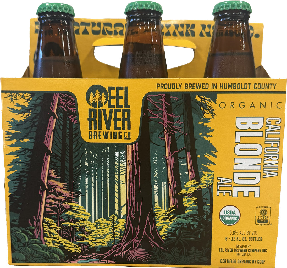 Eel River Organic Blonde Ale 6pk Btl-0