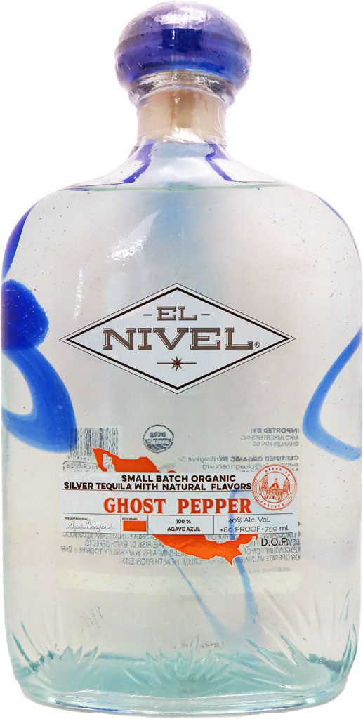 El Nivel Ghost Pepper Tequila Silver 750ml-0