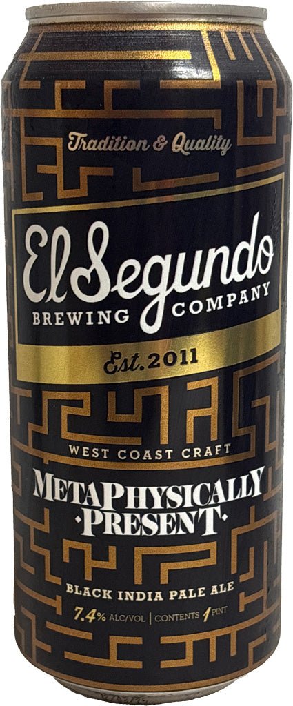 El Segundo Metaphysically Present Black IPA 16oz Can-0