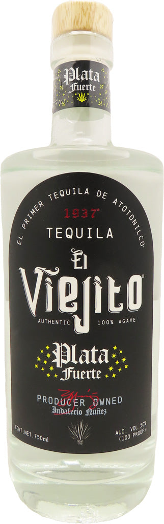 El Viejito Tequila Plata Fuerte 750ml-0