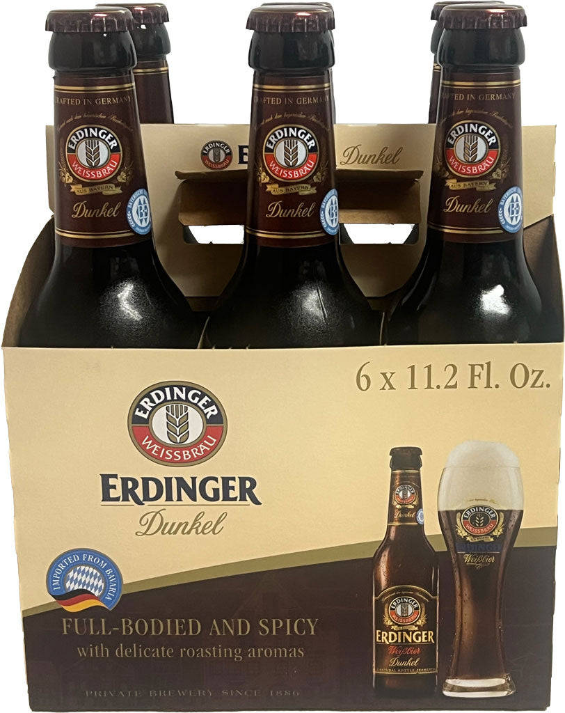 Erdinger Dark Dunkel Hefe Weizen 6pk Btl-0