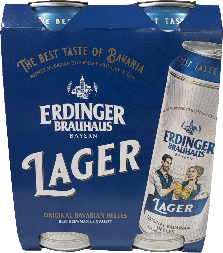 Erdinger Helles Lager 4pk 16oz Cans-0