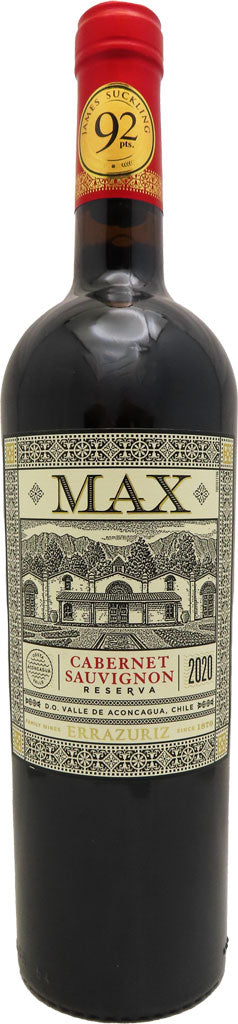 Errazuriz MAX Cabernet Sauvignon Reserva 2020 750ml-0