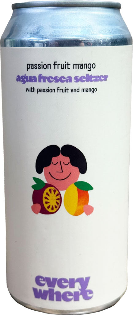 Everywhere Agua Fresca Passion Fruit Mango Seltzer 16oz Can Featured Image