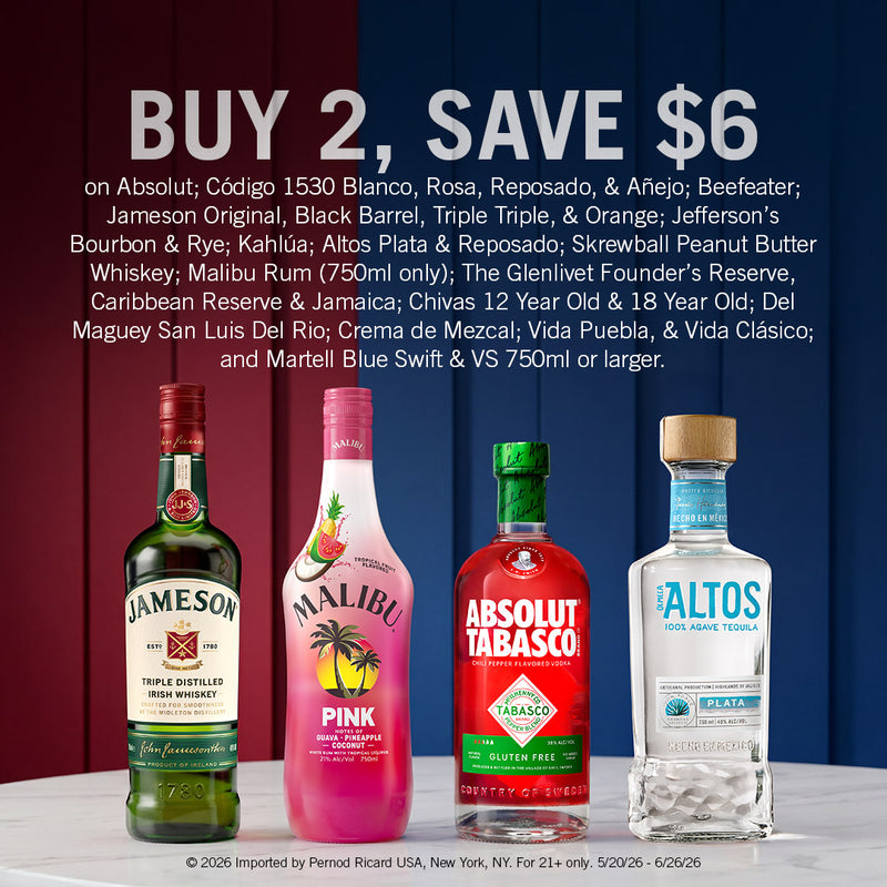 Banner for Pernod Buy 2, Save $6