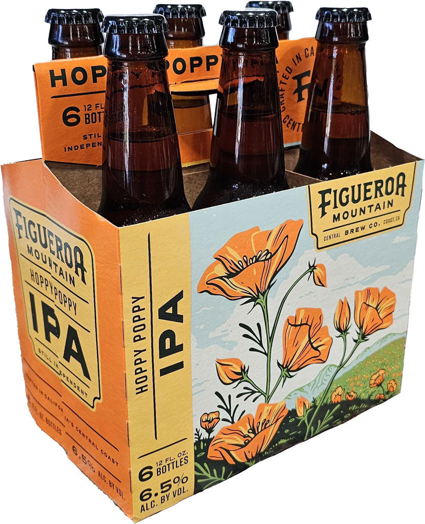 Figueroa Mountain Hoppy Poppy IPA 6Pk Btls-0