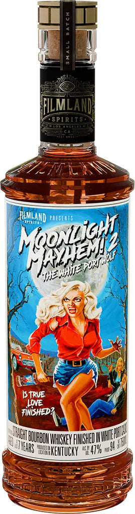 Filmland Moonlight Mayhem 2 The White Port Wolf Straight Bourbon Whiskey 750ml-0