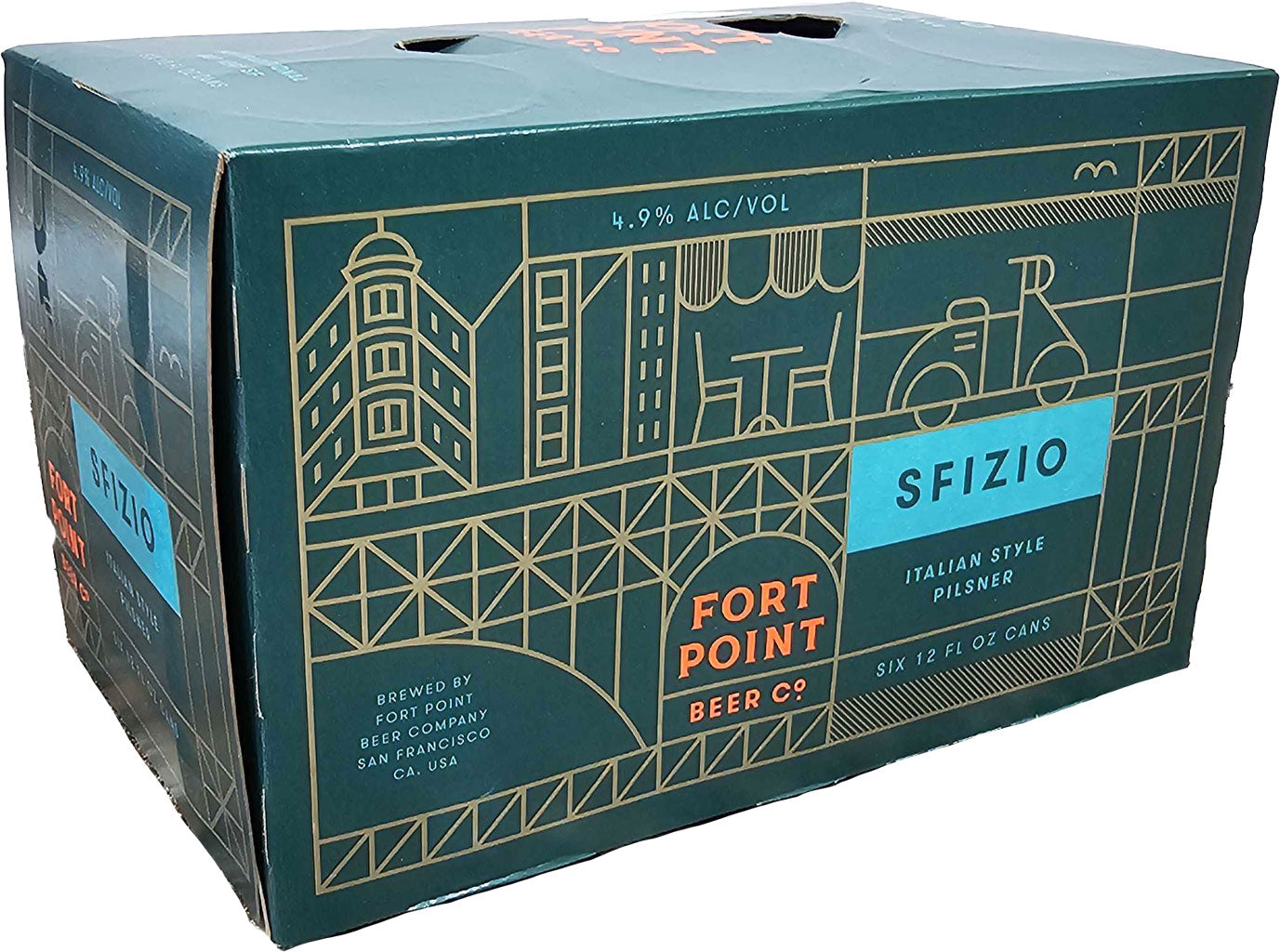 Fort Point Sfizio Pilsner 6pk Cans-0