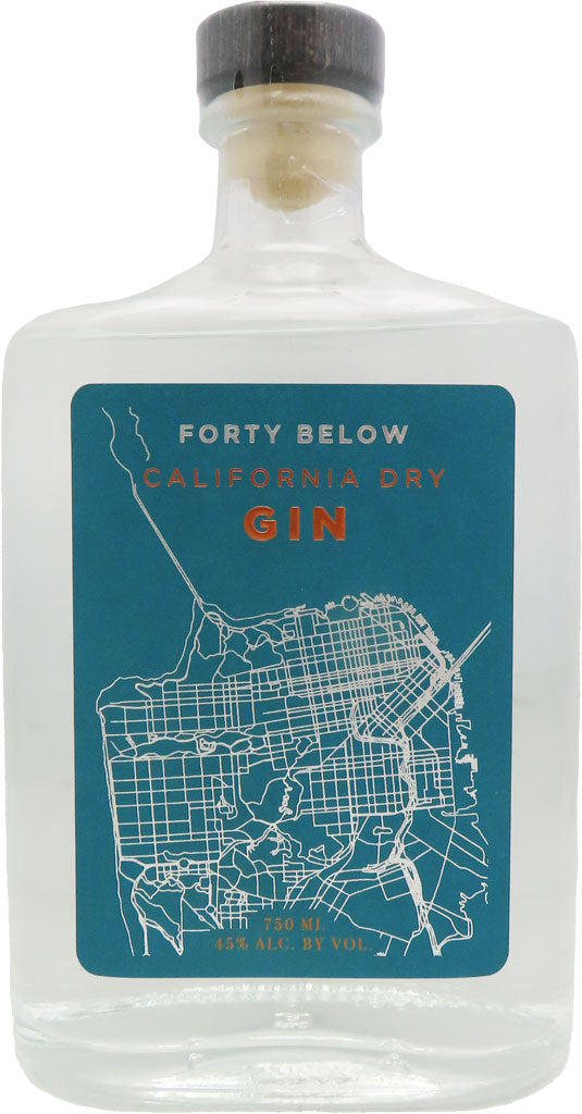 Forty Below California Dry Gin 750ml-0