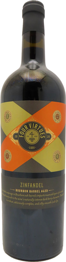 Four Virtues Lodi Bourbon Barrel Aged Zinfandel 2021 750ml-0