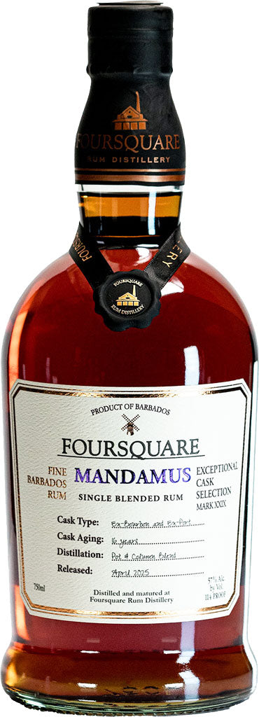 Foursquare Mark XXIX Mandamus Single Blended Rum 16 Year Old 750ml-0