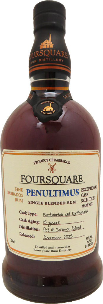 Foursquare Penultimus Single Blended Rum 15 Year Old 750ml-0