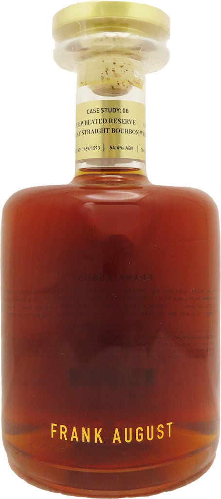 Frank August Wheated Reserve Case Study: 08 Straight Bourbon Whiskey 750ml-0